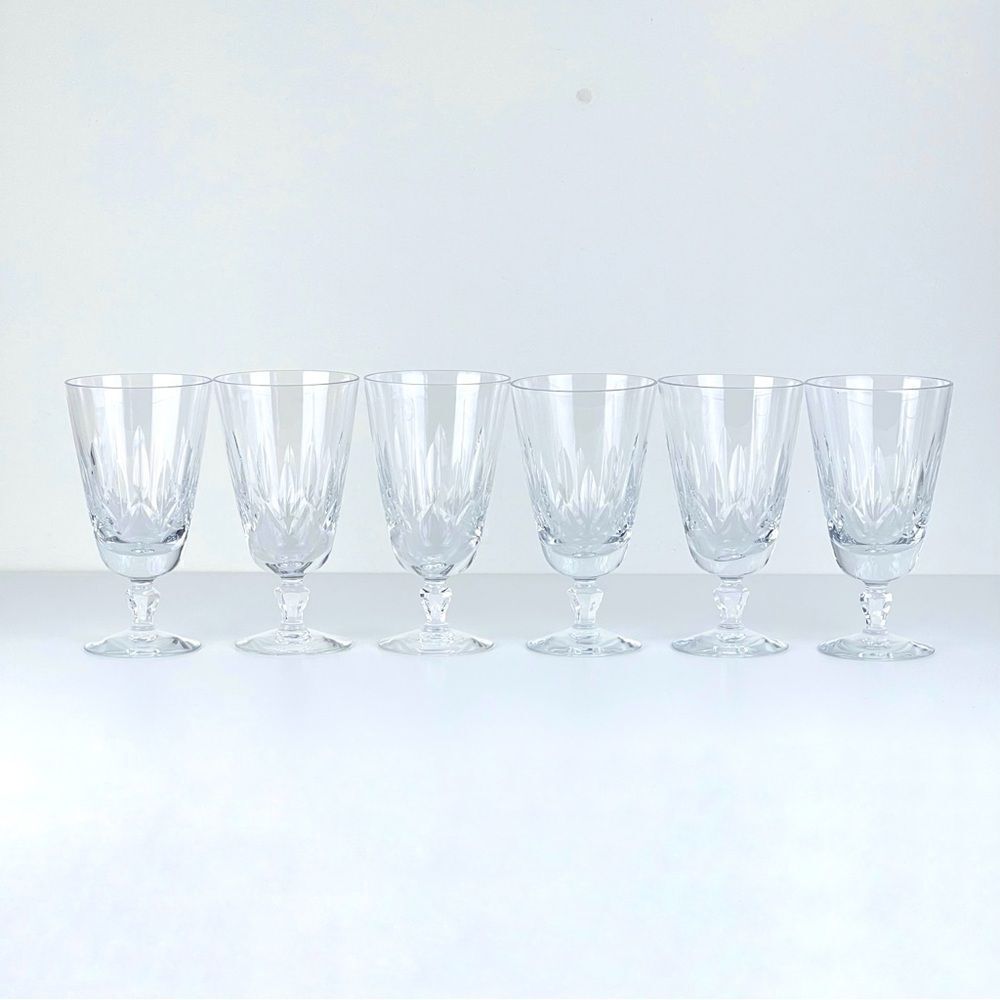 Vintage Set Of 6 Fostoria  Georgetown Crystal Iced Tea Glasses